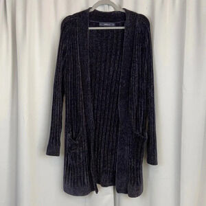 Zara Knit Open Front Long Cardigan Size Small